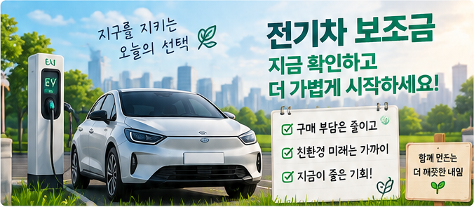 전기차 보조금 조회와 신청방법 안내