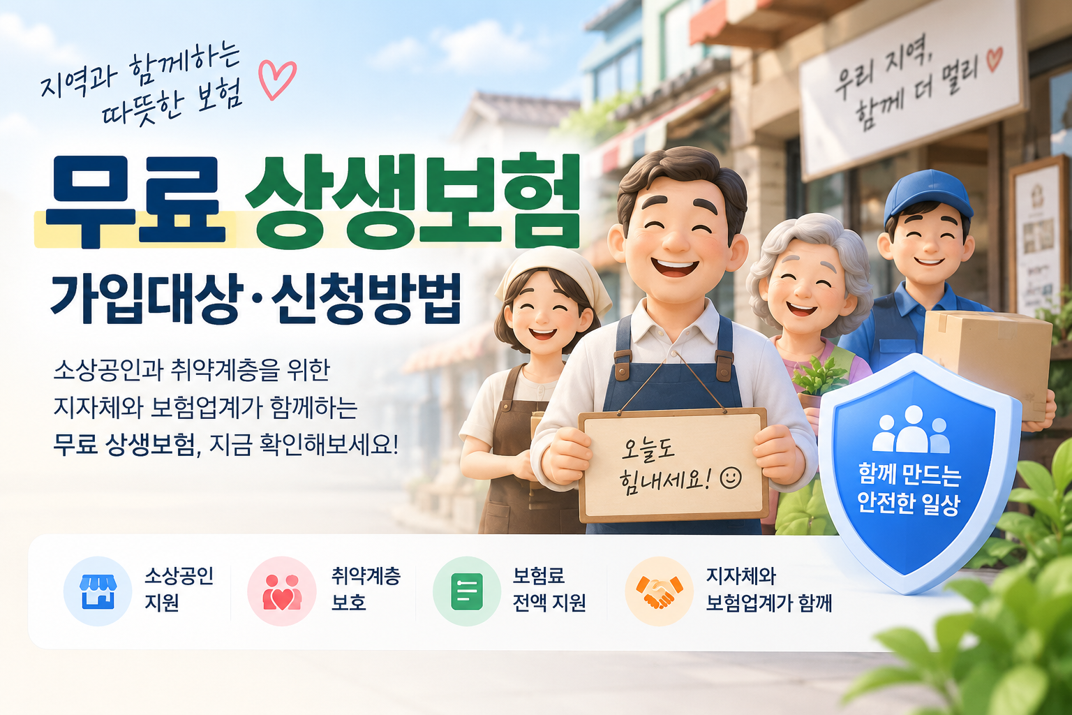 무료 상생보험 가입대상과 신청방법 안내