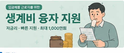 2026 추석 임금체불 생계비 융자 총정리|연 1.0%·신청방법·대지급금 꿀팁 대표 이미지
